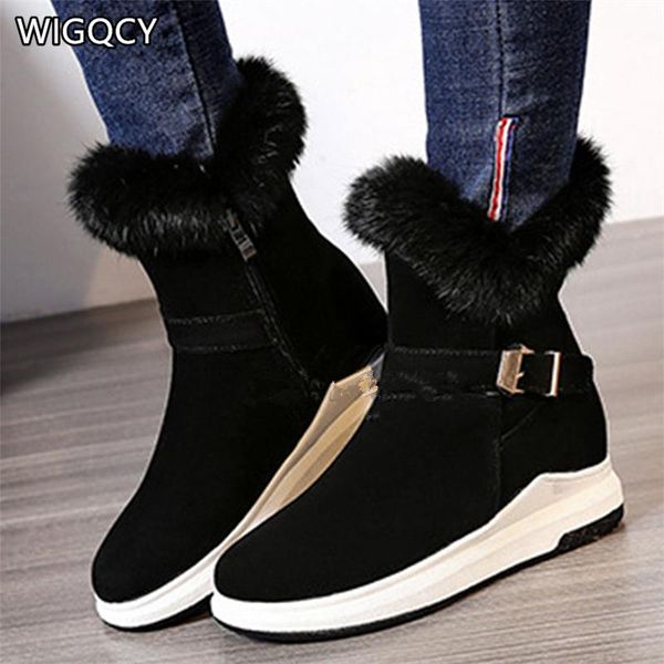 2020 winter boots women warm snow boots women faux suede ankle female internal lift plush plush shoes, Black
2020 winter boots women warm snow boots women faux suede ankle female internal lift plush plush shoes, Black