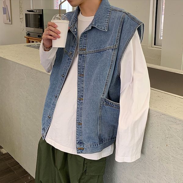 2021 the new new winter denim sleeveless lapel vest male cute jacket ekyq, Black;brown
2021 the new new winter denim sleeveless lapel vest male cute jacket ekyq, Black;brown