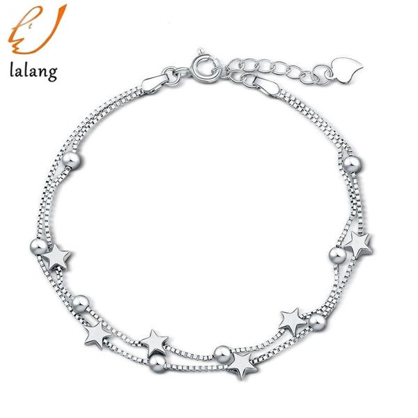 double layers stars bracelet bangle for women copper extended link chain white gold color summer jewelry gift, Black
double layers stars bracelet bangle for women copper extended link chain white gold color summer jewelry gift, Black