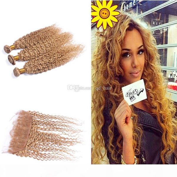 pure color #27 honey blonde kinky curly ear to ear full lace frontal closure with malaysian virgin human hair weft, Black
pure color #27 honey blonde kinky curly ear to ear full lace frontal closure with malaysian virgin human hair weft, Black