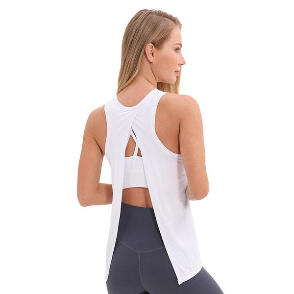 women's yoga wear open back sports blouses loose breathable tank workout female gym t-shirt kg-349, White;red
women's yoga wear open back sports blouses loose breathable tank workout female gym t-shirt kg-349, White;red