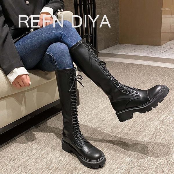winter boots women knee high long boots cow leather fashion lace-up non-slip black high heel women's stretch refndiy1
winter boots women knee high long boots cow leather fashion lace-up non-slip black high heel women's stretch refndiy1