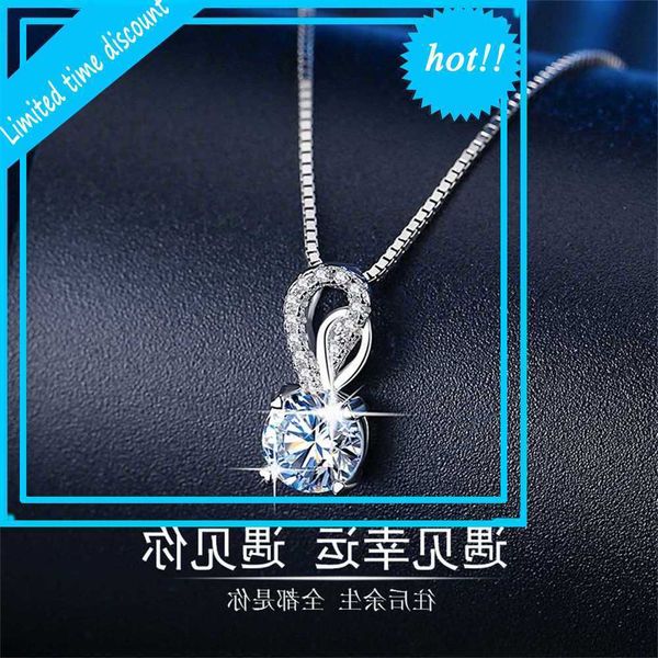 korean version net red versatile jewelry creative love buckle four claw micro inlaid zircon pendant popular mosang diamond necklace, Silver
korean version net red versatile jewelry creative love buckle four claw micro inlaid zircon pendant popular mosang diamond necklace, Silver