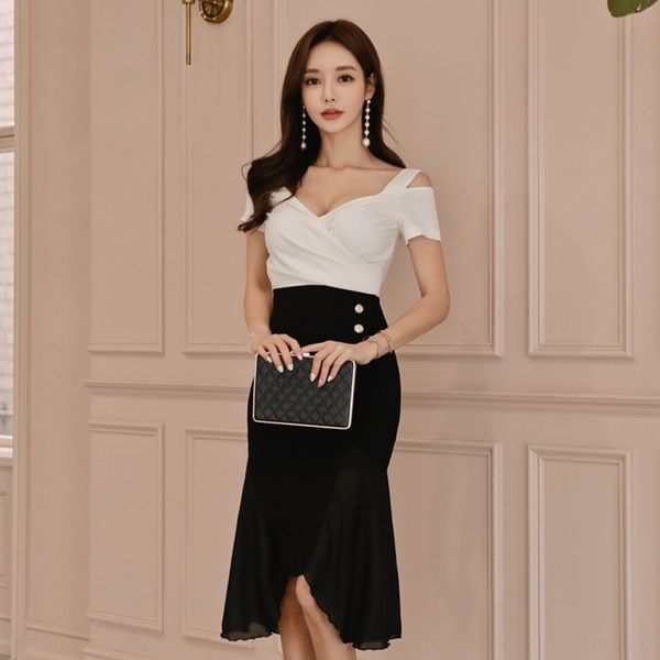 2019 summer new celebrity temperament v-neck high waist fake dress long skirt dress two pieces of irregular mid length skirt yjqfq, Black;gray
2019 summer new celebrity temperament v-neck high waist fake dress long skirt dress two pieces of irregular mid length skirt yjqfq, Black;gray