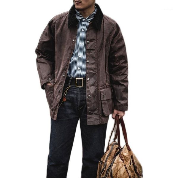 coats for men trench coat autumn and winter ami khaki corduroy lapel coat american retro heavy oil wax jacket men jacket1, Tan;black
coats for men trench coat autumn and winter ami khaki corduroy lapel coat american retro heavy oil wax jacket men jacket1, Tan;black