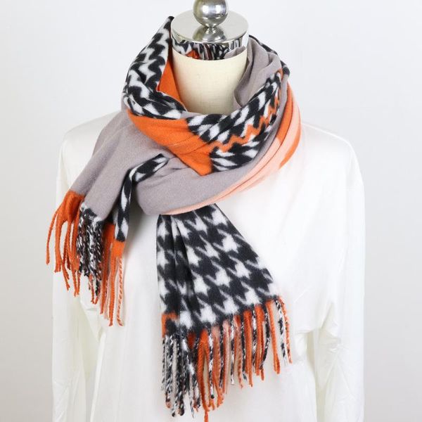 scarves 2021 winter thick scarf soft warm women cashmere white and black long houndstooth shawls wrap bufanda mujer, Blue;gray
scarves 2021 winter thick scarf soft warm women cashmere white and black long houndstooth shawls wrap bufanda mujer, Blue;gray