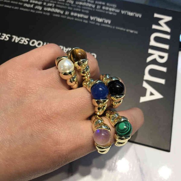 band ring rings minority ins net red same personalized metal ball gradient size multi-color replaceable natural stone ring female, Silver
band ring rings minority ins net red same personalized metal ball gradient size multi-color replaceable natural stone ring female, Silver