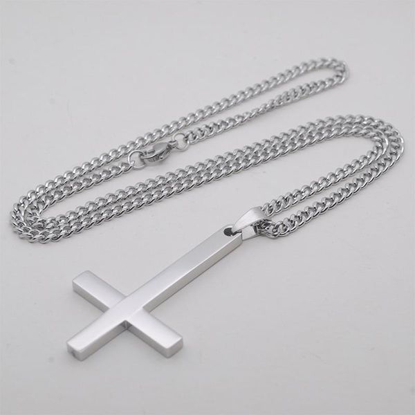 necklace women statement stainless steel cross pendant necklace chain fashion gold men black jewelry on neck pendants, Silver
necklace women statement stainless steel cross pendant necklace chain fashion gold men black jewelry on neck pendants, Silver