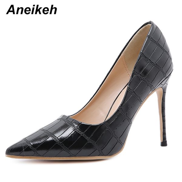 aneikeh 2020 spring/autumn high heels women's shoes fashion classics print plaid pointed toe black patent leather wedding pumps c0129
aneikeh 2020 spring/autumn high heels women's shoes fashion classics print plaid pointed toe black patent leather wedding pumps c0129