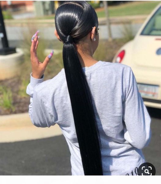 ponytail extension human pony tails hair extensions wrap around ponytail hair extensions real remy hair with magic paste 26" straight 1, Black
ponytail extension human pony tails hair extensions wrap around ponytail hair extensions real remy hair with magic paste 26" straight 1, Black