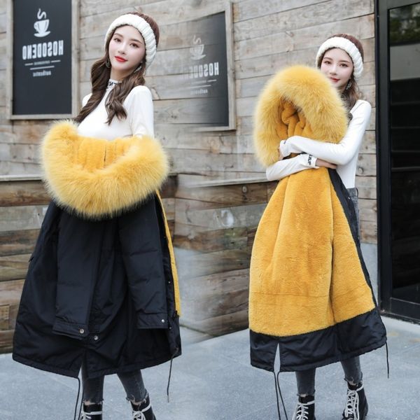 2010 hooded parkas womens plus size 6xl thickening down cotton coat female long slim fur collar winter jacket for women, Black
2010 hooded parkas womens plus size 6xl thickening down cotton coat female long slim fur collar winter jacket for women, Black
