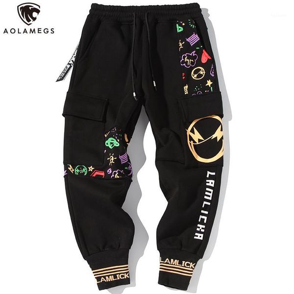 aolamegs pants men funny picture print casual cargo pants streetwear hip hop sweatpants sport harem joggers baggy trousers1, Black
aolamegs pants men funny picture print casual cargo pants streetwear hip hop sweatpants sport harem joggers baggy trousers1, Black