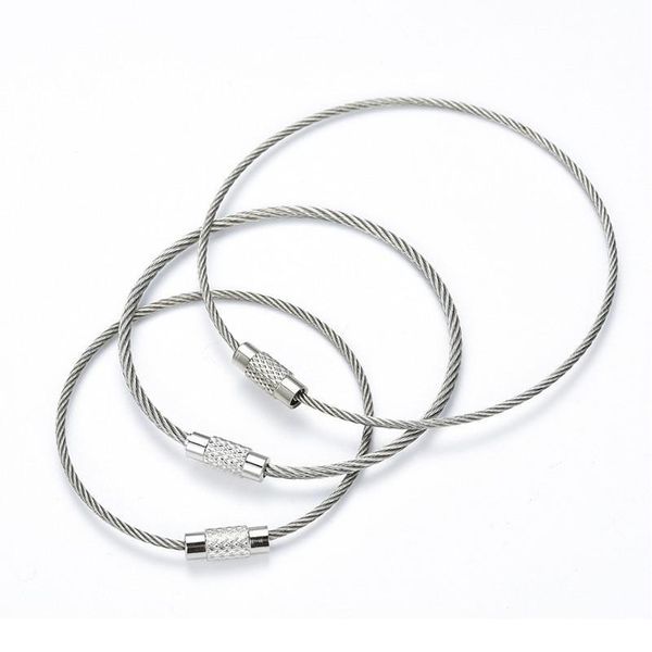 1020 50pcs edc keychain tag rope stainless steel wire cable loop screw lock gadget ring key keyring circle camp hang qylmfz
1020 50pcs edc keychain tag rope stainless steel wire cable loop screw lock gadget ring key keyring circle camp hang qylmfz