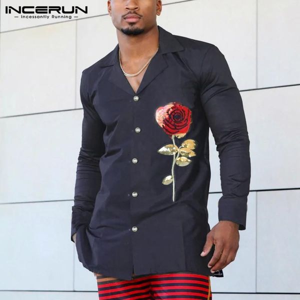 fashion long sleeve lapel neck blusas incerun men printed shirts man dress shirts fashion rose floral camisas hombre streetwear, White;black
fashion long sleeve lapel neck blusas incerun men printed shirts man dress shirts fashion rose floral camisas hombre streetwear, White;black