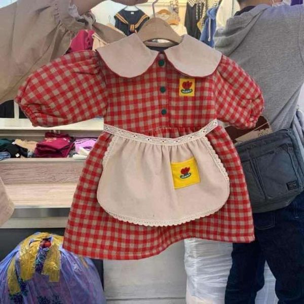 korean drs plaid children's clothing lapel 20 winter girls' thickened skirt baby two piece apron, Red;yellow
korean drs plaid children's clothing lapel 20 winter girls' thickened skirt baby two piece apron, Red;yellow