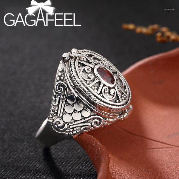 gagafeel 925 silver openable box ring ethnic style red zircon ring vintage jewelry personality can open rings for women gift1, Golden;silver
gagafeel 925 silver openable box ring ethnic style red zircon ring vintage jewelry personality can open rings for women gift1, Golden;silver