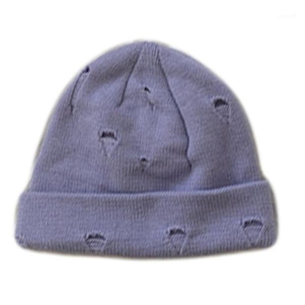 winter knit cuffed beanie hat solid color hip hop distressed skull cap n58f1, Blue;gray
winter knit cuffed beanie hat solid color hip hop distressed skull cap n58f1, Blue;gray