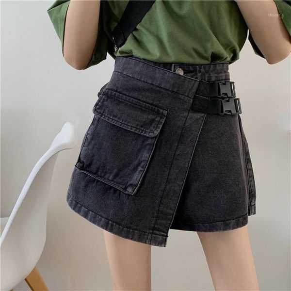 korean japan streetwear women denim skirt shorts summer 2020 streetwear buckle chic vintage short jeans high waist blue casual1, White;black
korean japan streetwear women denim skirt shorts summer 2020 streetwear buckle chic vintage short jeans high waist blue casual1, White;black