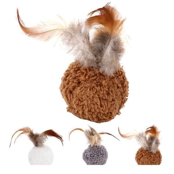 1pc cat plush ball toy creative faux feather decor cat training toy cat interactive toys pet supplie jllima
1pc cat plush ball toy creative faux feather decor cat training toy cat interactive toys pet supplie jllima