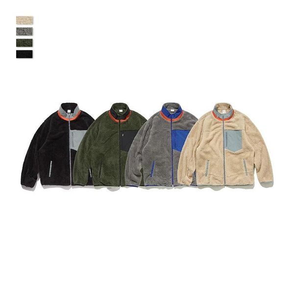 men's jackets autumn and winter women's couple pockets stitching double-sided cashmere lamb wool jacket, Black;brown
men's jackets autumn and winter women's couple pockets stitching double-sided cashmere lamb wool jacket, Black;brown