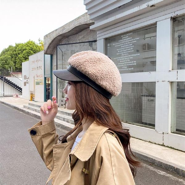 octagonal hat female autumn and winter beret hat korean version japanese british wild newsboy girl net red trend, Blue;gray
octagonal hat female autumn and winter beret hat korean version japanese british wild newsboy girl net red trend, Blue;gray