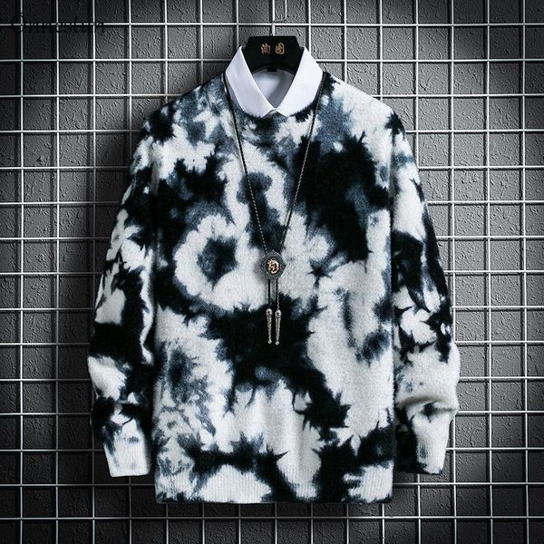 men's sweaters onnestun sweater men autumn winter tie-dye printing knitted pullover casual long sleeve imitation mink warm, White;black
men's sweaters onnestun sweater men autumn winter tie-dye printing knitted pullover casual long sleeve imitation mink warm, White;black