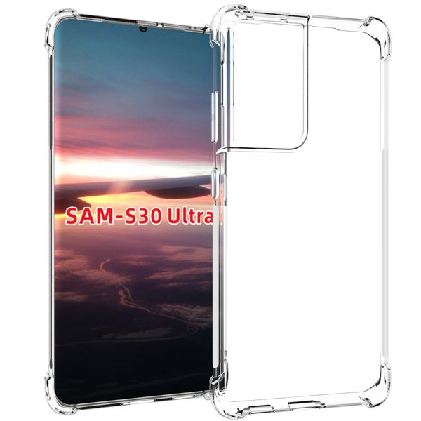 1.45mm shockproof clear transparent tpu with four corner protective case cover compatible for samsung galaxy s21 / s21 plus / s21 ultra
1.45mm shockproof clear transparent tpu with four corner protective case cover compatible for samsung galaxy s21 / s21 plus / s21 ultra