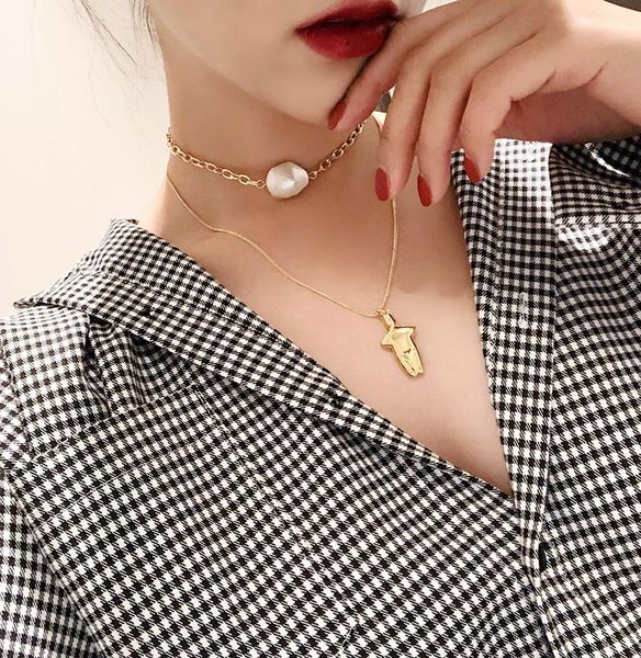 rongho new women irregular pearl choker necklace gold metal model figure pendant necklace femme bijoux 2020 colliers, Golden;silver
rongho new women irregular pearl choker necklace gold metal model figure pendant necklace femme bijoux 2020 colliers, Golden;silver