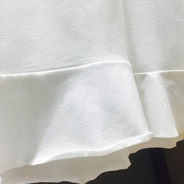 2021 summer korean womens loose letters embroidery bat sleeve shirt ruffle solid color sweatshirt long tees, White
2021 summer korean womens loose letters embroidery bat sleeve shirt ruffle solid color sweatshirt long tees, White