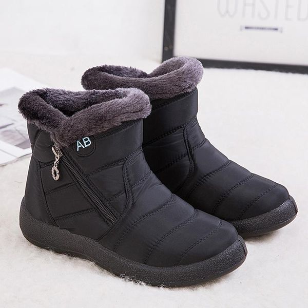 heidsy plus size 43 selling women boots waterproof winter shoes women snow boots with plush botas mujer ankle, Black
heidsy plus size 43 selling women boots waterproof winter shoes women snow boots with plush botas mujer ankle, Black