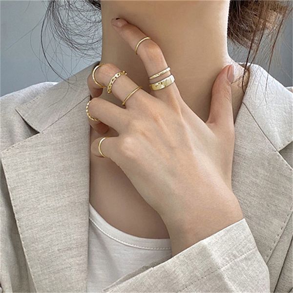 new vintage silver gold color ring sets for women fashion punk style geometric ring set female kunckle ring 7pcs/set, Golden;silver
new vintage silver gold color ring sets for women fashion punk style geometric ring set female kunckle ring 7pcs/set, Golden;silver