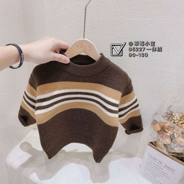 clothing 2020 winter new strawberry children's xiaobao boys' stripe splicing pullover one piece cashmere sweater oc81i2gpkph1, Blue
clothing 2020 winter new strawberry children's xiaobao boys' stripe splicing pullover one piece cashmere sweater oc81i2gpkph1, Blue