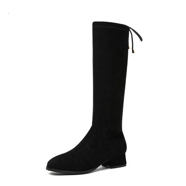 new 2021 round toe square heel all match knee high boots flock not lace-up casual autumn winter women shoes size 34-43 duvb, Black
new 2021 round toe square heel all match knee high boots flock not lace-up casual autumn winter women shoes size 34-43 duvb, Black
