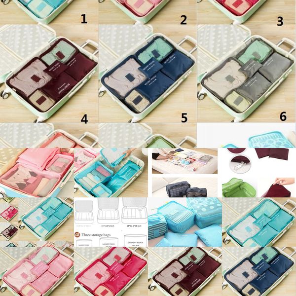 6 pcs/set waterproof travel home luggage bag clothes storage organizer portable pouch case bags 1 n74kg
6 pcs/set waterproof travel home luggage bag clothes storage organizer portable pouch case bags 1 n74kg