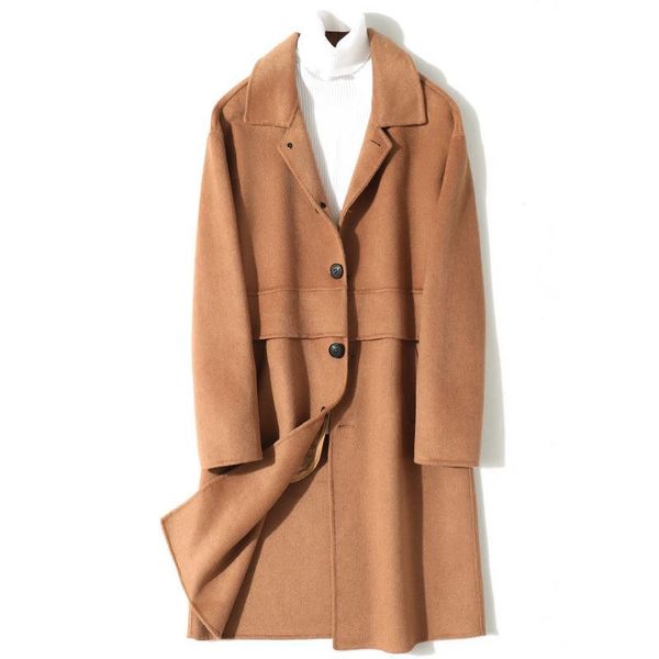 new woolen coat men's woolen wool coat mid-length british style double-sided overcoat cashmere windbreaker jacket outwear, Black
new woolen coat men's woolen wool coat mid-length british style double-sided overcoat cashmere windbreaker jacket outwear, Black