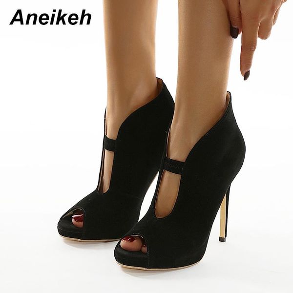 aneikeh new spring women shoes ankle boots flock deep v shallow mouth concise thin heels slip-on dress peep toe size35-40 black
aneikeh new spring women shoes ankle boots flock deep v shallow mouth concise thin heels slip-on dress peep toe size35-40 black