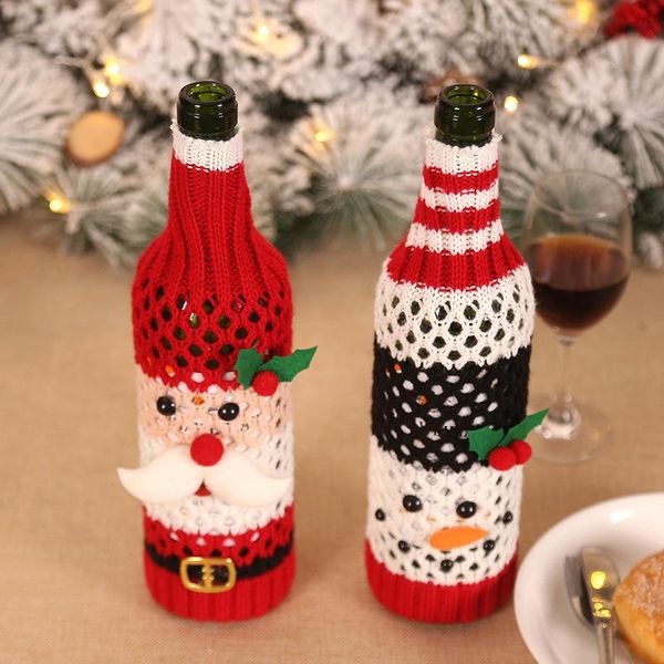 christmas red wine bottle bag elastic knitted polyester christmas decorations wine bottles bags cartoon santa bottles storage bag
christmas red wine bottle bag elastic knitted polyester christmas decorations wine bottles bags cartoon santa bottles storage bag