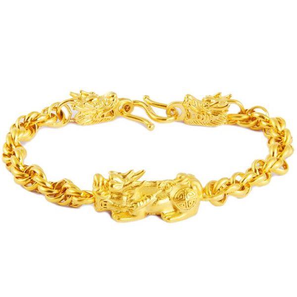 vietnam sand gold bracelets for men concise fashion fortune auspicious pixiu dragon bracelet designs luxury jewelry, Black
vietnam sand gold bracelets for men concise fashion fortune auspicious pixiu dragon bracelet designs luxury jewelry, Black