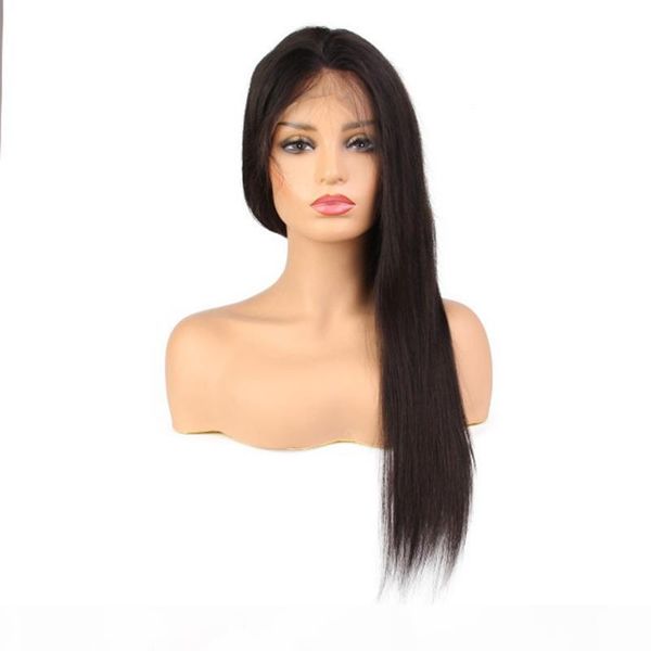 zhifan 130% density full lace wig black color natural straight human hair wig for black women, Black;brown
zhifan 130% density full lace wig black color natural straight human hair wig for black women, Black;brown