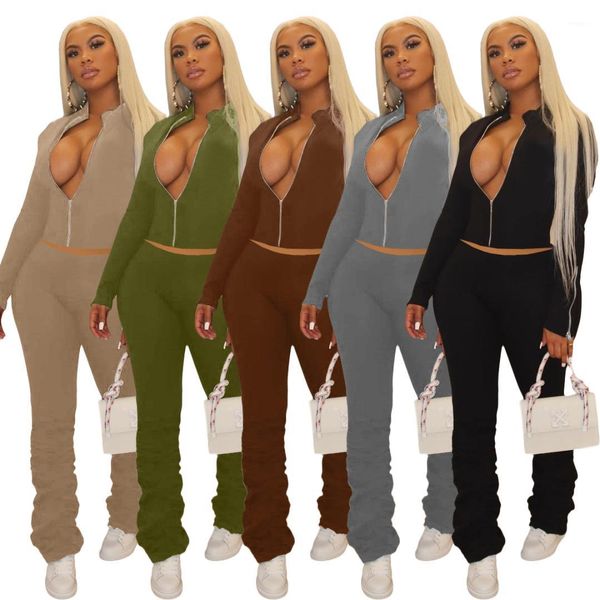 clothing set solid color zipper hoodies stacked pants 2pcs set fashion women clothes womens 2 piece, Gray
clothing set solid color zipper hoodies stacked pants 2pcs set fashion women clothes womens 2 piece, Gray