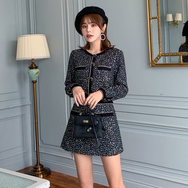 2020 autumn fashion graceful suit women's tweed overskirt list coat short coatminiskirt short coat daily wear set fk4k9, Gray
2020 autumn fashion graceful suit women's tweed overskirt list coat short coatminiskirt short coat daily wear set fk4k9, Gray