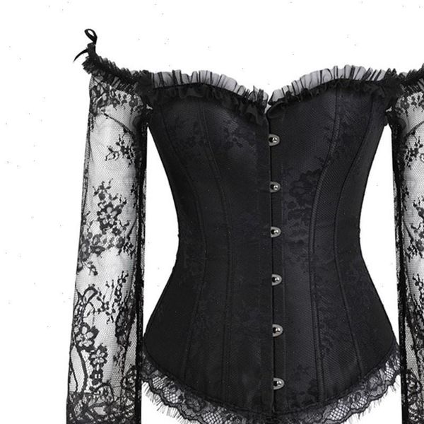 women steampunk vintage victorian shirt off shoulder lace long sleeve black retro plus size prom party corset, White
women steampunk vintage victorian shirt off shoulder lace long sleeve black retro plus size prom party corset, White