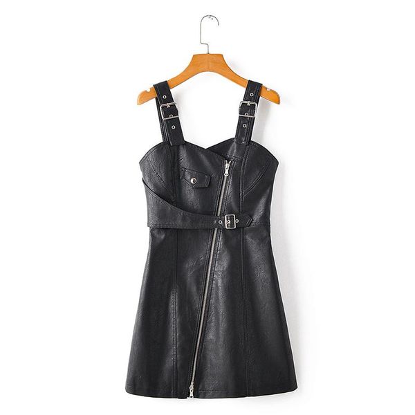 casual dresses fashion faux leather mini women with belt sleeveless zippers dress female 2021 autumn winter ladies vestidos, Black;gray
casual dresses fashion faux leather mini women with belt sleeveless zippers dress female 2021 autumn winter ladies vestidos, Black;gray