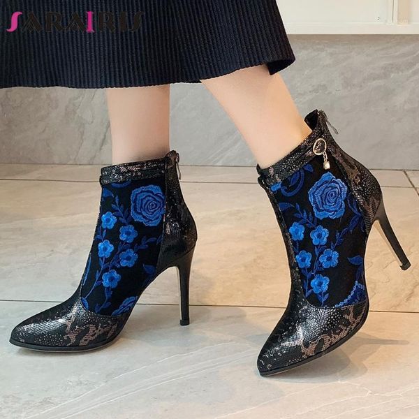 boots sarairis big size 34-43 ladies print embroider elegant genuine leather women thin high heels zip buckle shoes woman1, Black
boots sarairis big size 34-43 ladies print embroider elegant genuine leather women thin high heels zip buckle shoes woman1, Black