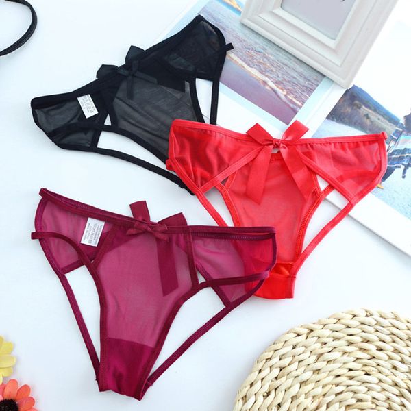 women panties fashion bow g string underwear transparent hollow out thongs female ultra-thin briefs solid color lingerie, Black;white
women panties fashion bow g string underwear transparent hollow out thongs female ultra-thin briefs solid color lingerie, Black;white
