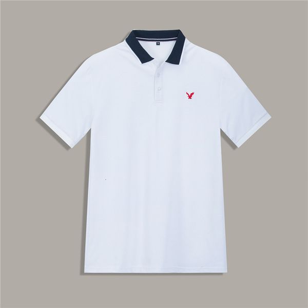 eagle embroidery men's polo white color cotton breathable male business shirt summer short sleeve turn-over collar, White;black
eagle embroidery men's polo white color cotton breathable male business shirt summer short sleeve turn-over collar, White;black