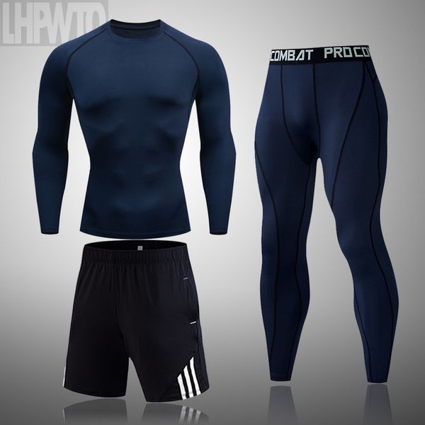 brand men compression sportswear suits gym tights training clothing training sports solid color thermal underwear set running lj201125, Gray
brand men compression sportswear suits gym tights training clothing training sports solid color thermal underwear set running lj201125, Gray