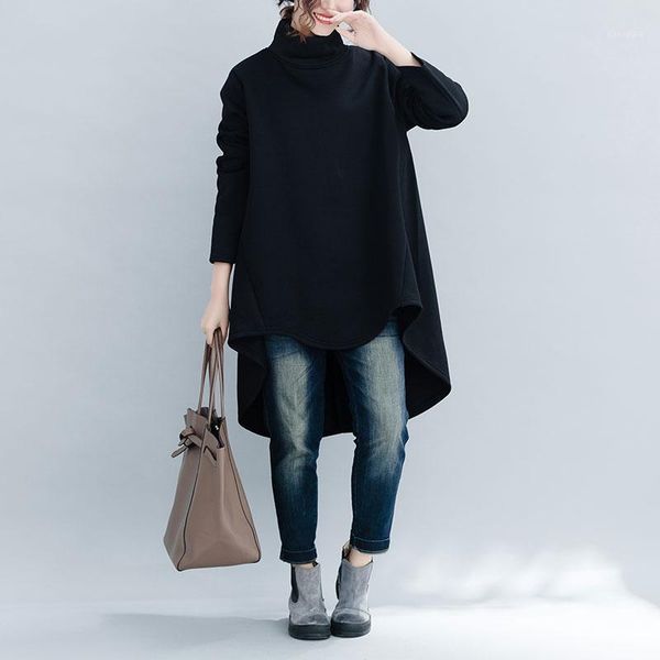 fashion women hoodies solid high neck long sleeve fleece asymmetric loose pullover oversized women's sweatshirts black/burgundy1
fashion women hoodies solid high neck long sleeve fleece asymmetric loose pullover oversized women's sweatshirts black/burgundy1