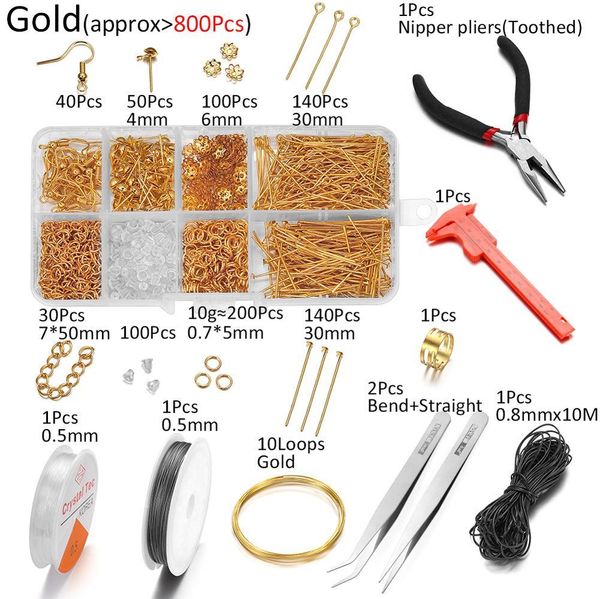 700pcs jump rings earring hooks flat headpins thread chains memory beading steel wire for diy jewelry making sets supplies kits h wmtmsl, Silver
700pcs jump rings earring hooks flat headpins thread chains memory beading steel wire for diy jewelry making sets supplies kits h wmtmsl, Silver