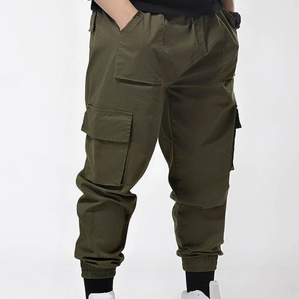 spring autumn plus size pants 5xl 6xl 7xl waist 145cm fleece casual loose men pants, Black